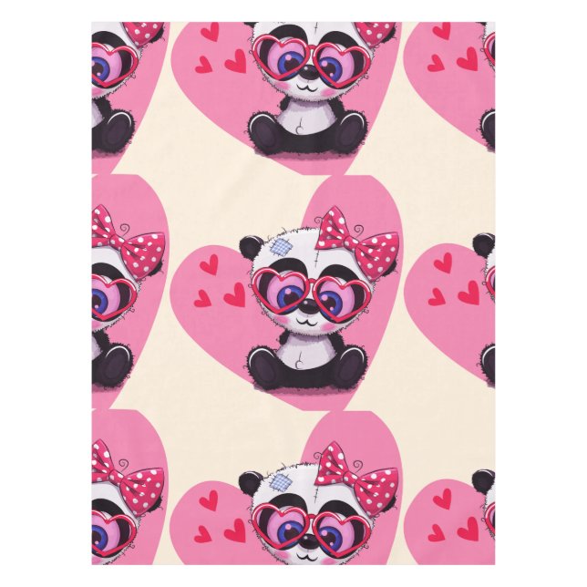 Mein kleiner niedlicher Panda Tischdecke (Vorderseite)