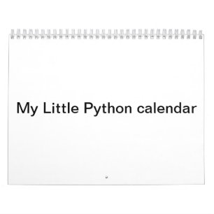 Mein kleiner Pythonschlangekalender Kalender