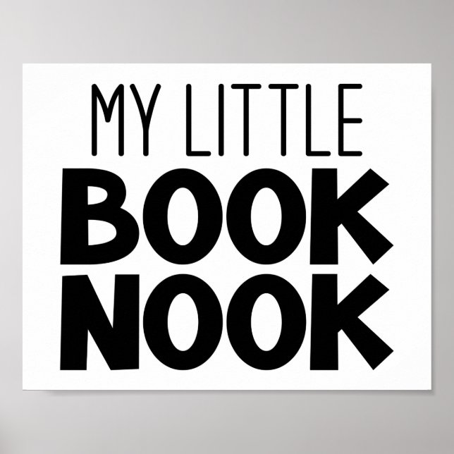 Mein kleines Buchnook Lesekornposter Poster (Vorne)