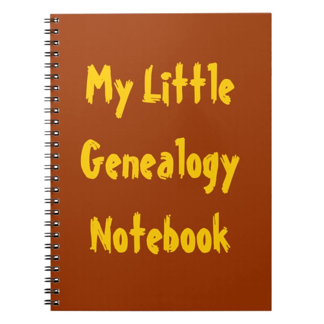 Mein kleines Genealogy-Notebook Notizblock (Vorderseite)