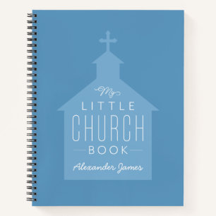 Mein kleines Kirchenbuch niedliches blaues Kinderh Notizbuch