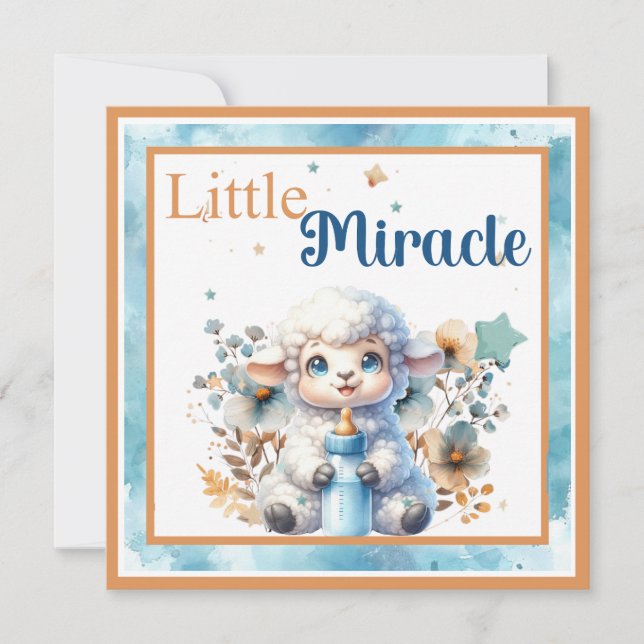 Mein kleines Lamm Dankeskarte (Vorderseite)