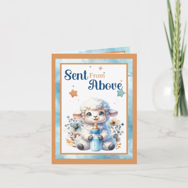 Mein kleines Lamm Dankeskarte (Vorderseite)