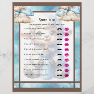 Mein kleines Lamm_ Ratet, wer Briefbogen