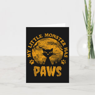 Mein kleines Monster hat eine scharfe Katze Karte