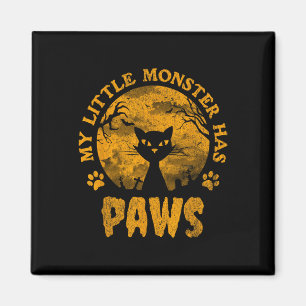 Mein kleines Monster hat eine scharfe Katze Magnet