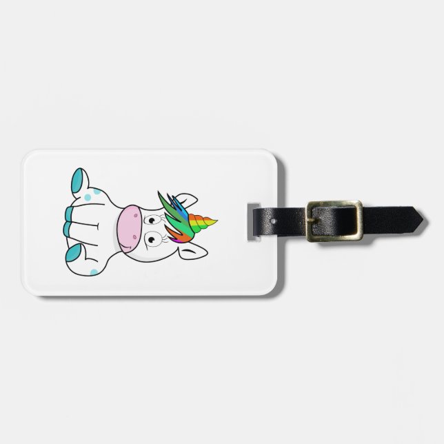 Mein kleines niedliches Einhorn Gepäckanhänger (Vorderseite horizontal)
