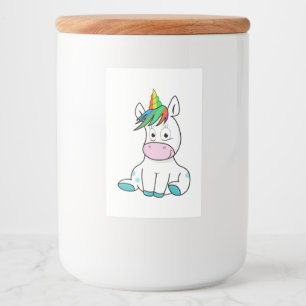 Mein kleines niedliches Einhorn Lebensmitteletikett