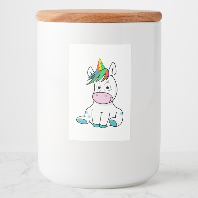 Mein kleines niedliches Einhorn Lebensmitteletikett (Vorderseite)