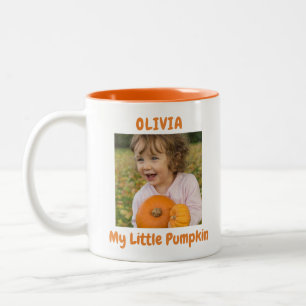 Mein kleines Pumpkin-Foto Zweifarbige Tasse