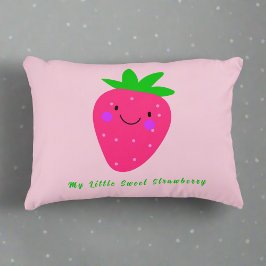 Mein kleines süßes Strawberry Niedlich Pink Girl K Dekokissen