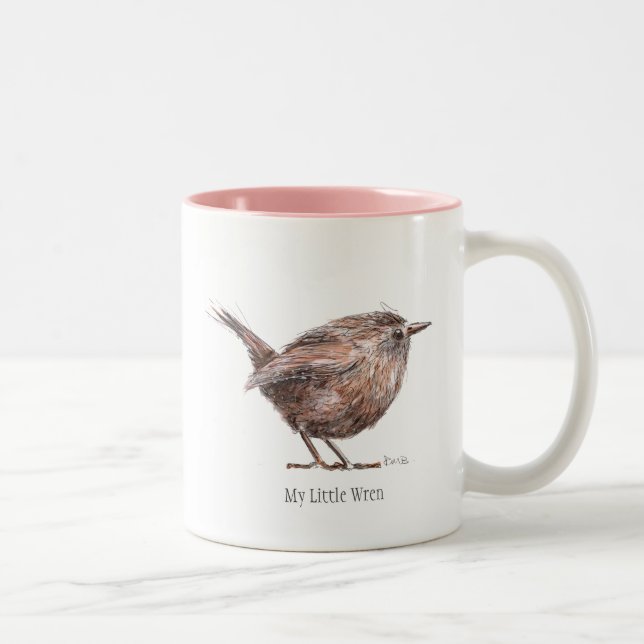 Mein kleines WrenTwo tonte Tasse (Rechts)