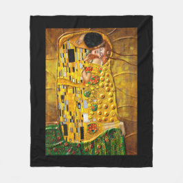 Mein Klimt Serie: Der Kuss Fleecedecke