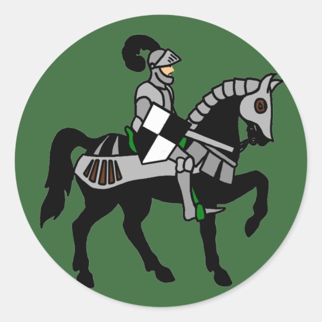 Mein Knight Runder Aufkleber (Vorderseite)