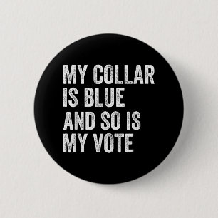 Mein Kollar ist blau, und dasselbe gilt für meine  Button