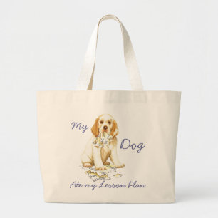 Mein Kollege Spaniel Ate My Lessingplan Jumbo Stoffbeutel
