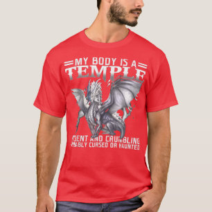 Mein Körper ist ein Tempel antiken zerknallt und S T-Shirt