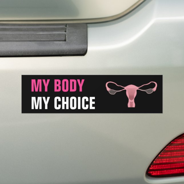 Mein Körper meine Wahl Abtreibungsrecht Feminist Autoaufkleber (Auf Auto)