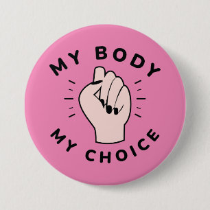 Mein Körper meine Wahl Button
