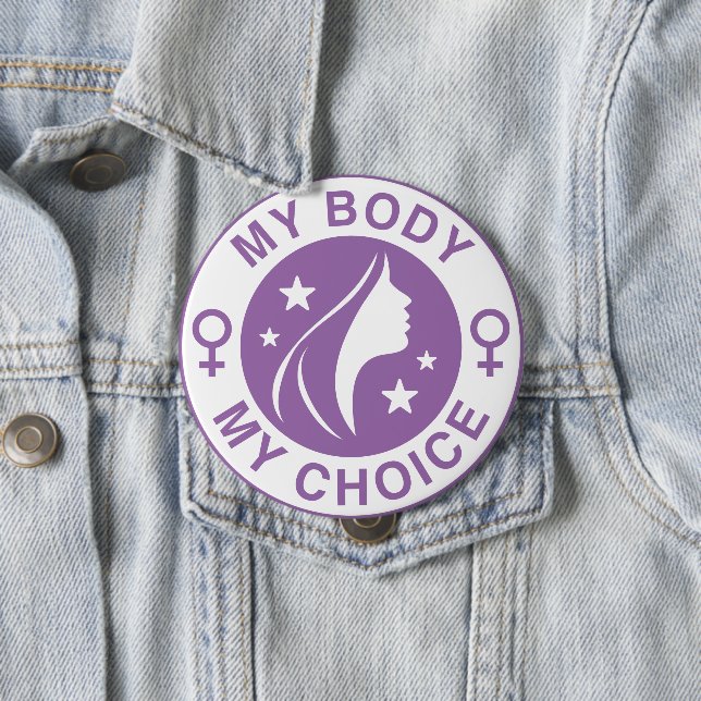 Mein Körper meine Wahl Button (Beispiel)