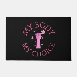 Mein Körper meine Wahl Rosa Feminist Fußmatte