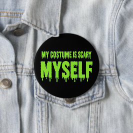 Mein Kostüm ist Ich selbst lustig Halloween Button