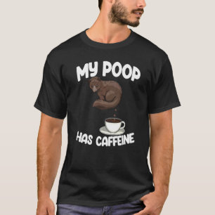 Mein Kot Hat Koffein Lustige Frauen Kaffee Katze K T-Shirt
