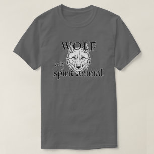 Mein Krafttier ist der Wolf Stärke & Freiheit T-Shirt