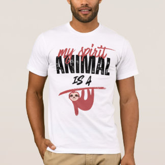 Mein Krafttier ist ein Faultier _ lustige Sprüche T-Shirt
