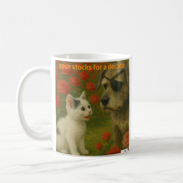 Mein Krypto hat seine Bestände für ein Jahrzehnt ü Kaffeetasse (Links)