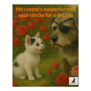 Mein Krypto hat seine Bestände für ein Jahrzehnt ü Poster