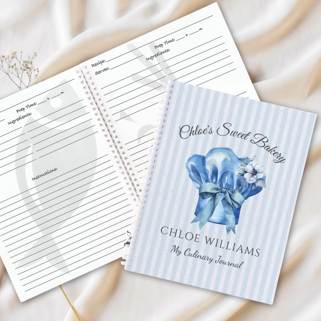 Mein kulinarisches Journal Blue Koch Hat Rezepte-N Notizbuch (Von Creator hochgeladen)