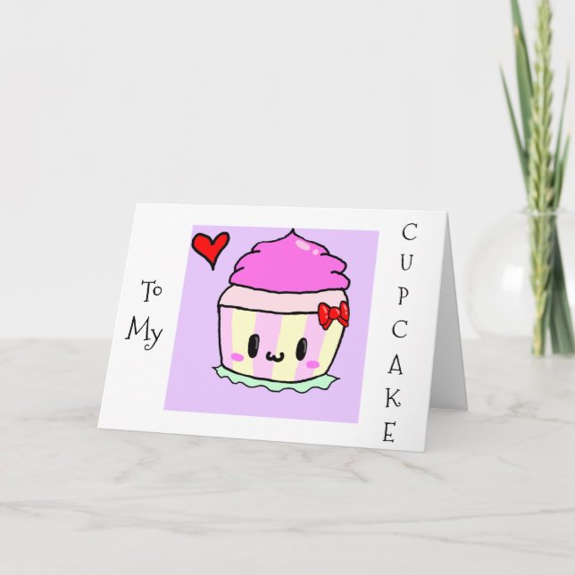 MEIN KUPCAKE-NIEMAND IST SCHWEIZER ALS "DIR" GEBUR KARTE (Vorderseite)