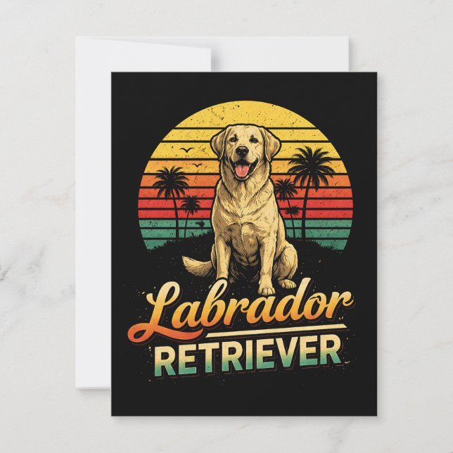Mein Labrador Retriever Dankeskarte (Vorderseite)
