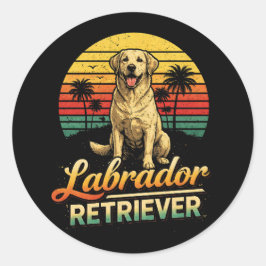 Mein Labrador Retriever Runder Aufkleber