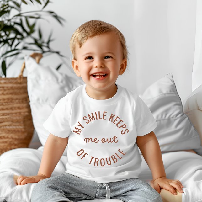 Mein Lächeln behalte mir aus der Mühe Baby T-shirt (Von Creator hochgeladen)