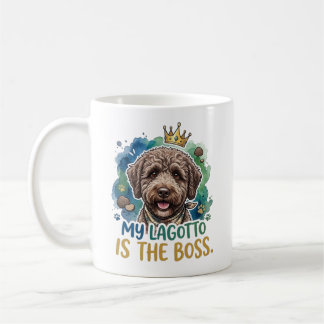 Mein Lagotto ist der Boss Lustiger Hund Kaffee Tas Kaffeetasse