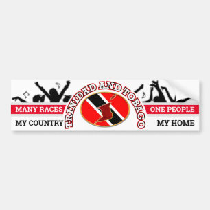 Mein Land, mein Zuhause - Trinidad und Tobago Autoaufkleber