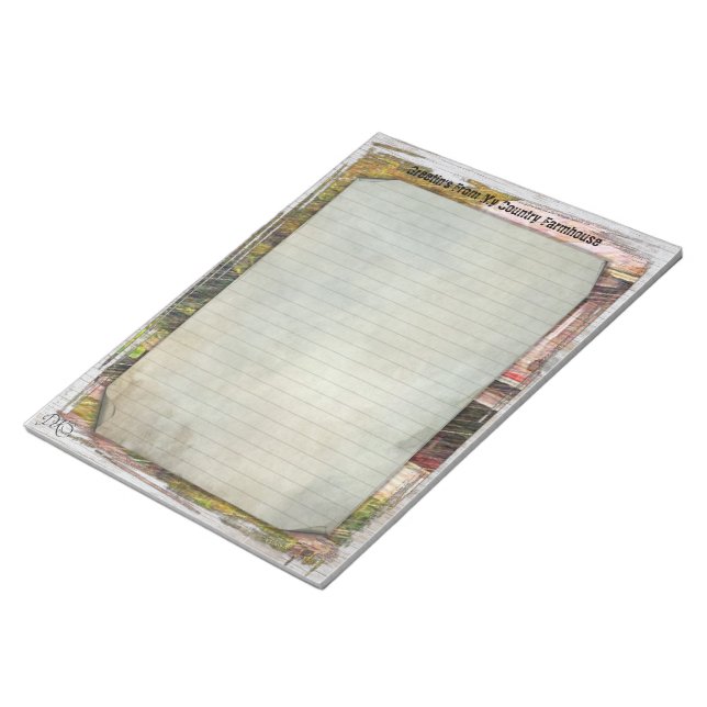 Mein Landhaus 8.5x11 Notepad Notizblock (angewinkelt)