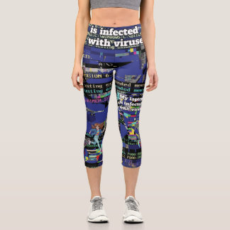 Mein Laptop ist mit Viren infiziert Capri Leggings