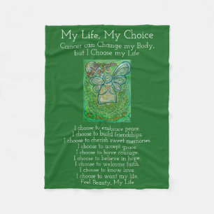 Mein Leben als Krebs-Engel Chemo Fleece Blanket