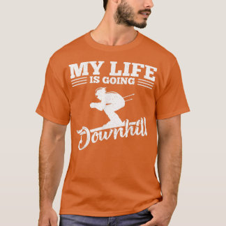 Mein Leben geht über den Berg und das sonnige Schn T-Shirt