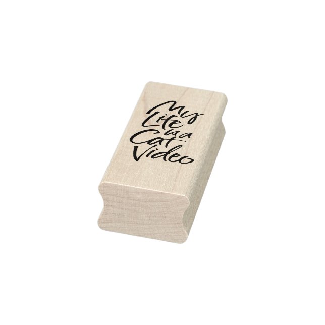 Mein Leben ist ein Cat Video Sleek Slinky Letting Gummistempel (Stempel)