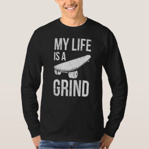 Mein Leben ist ein knackiges Zitat für einen Skate T-Shirt