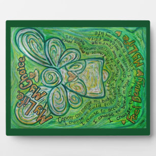 Mein Leben, meine Wahl Grüne Engel Malerei Plaque Fotoplatte