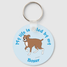 Mein Leben wird von meinem Boxer bestimmt Schlüsselanhänger