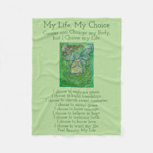 Mein Lebensauslese Krebs Gedicht weiche Fleece-Dec Fleecedecke