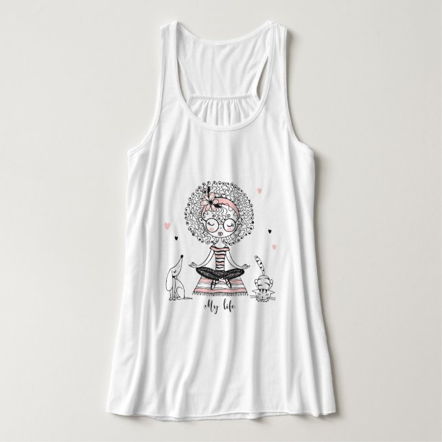 Mein Lebenslauf oben Tank Top (Design Vorderseite)