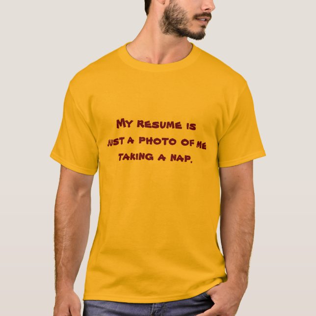 Mein Lebenslauf T-Shirt (Vorderseite)