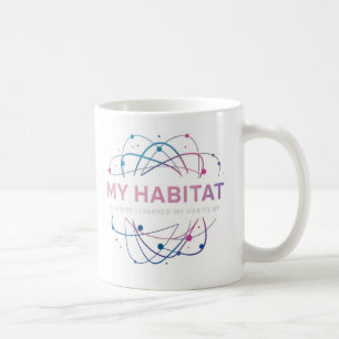 "Mein Lebensraum ist, wo ich meine Gewohnheiten ge Kaffeetasse